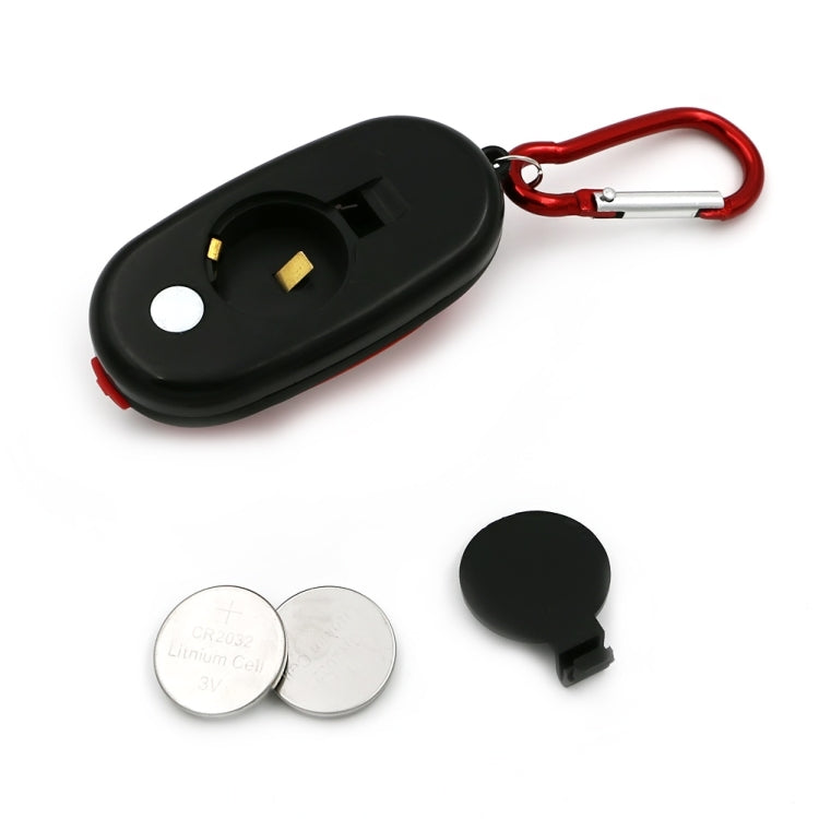 Tragbare Mini-Schlüsselbund Taschenlampe COB LED Light Taschenlampe mit 3 Modi (rot)