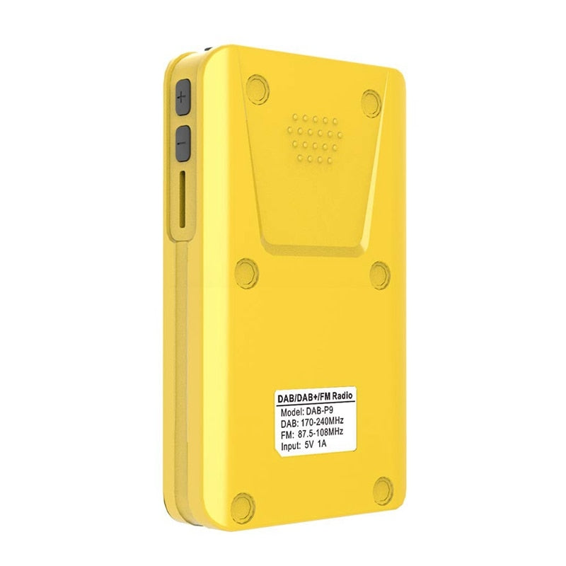 Mini DAB+ Taschenradio in Gelb | #Elektroniktrade.ch#