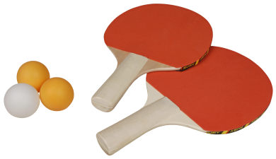 Tischtennis-Set, 2 Schläger und 3 Bälle | #Elektroniktrade.ch#