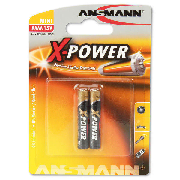 Ansmann Ansmann Alkaline Batterie Mini Power X AAAA, 2er Pack Elektroniktrade Switzerland