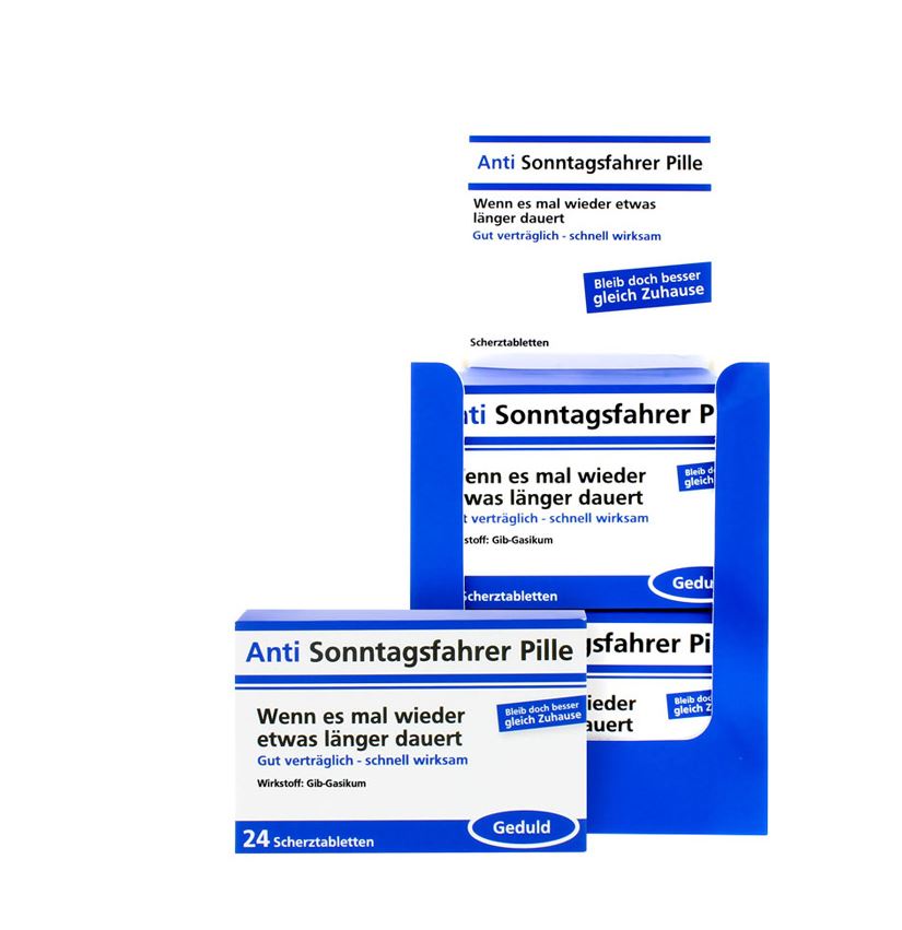 Scherztabletten Anti Sonntagsfahrer Pille