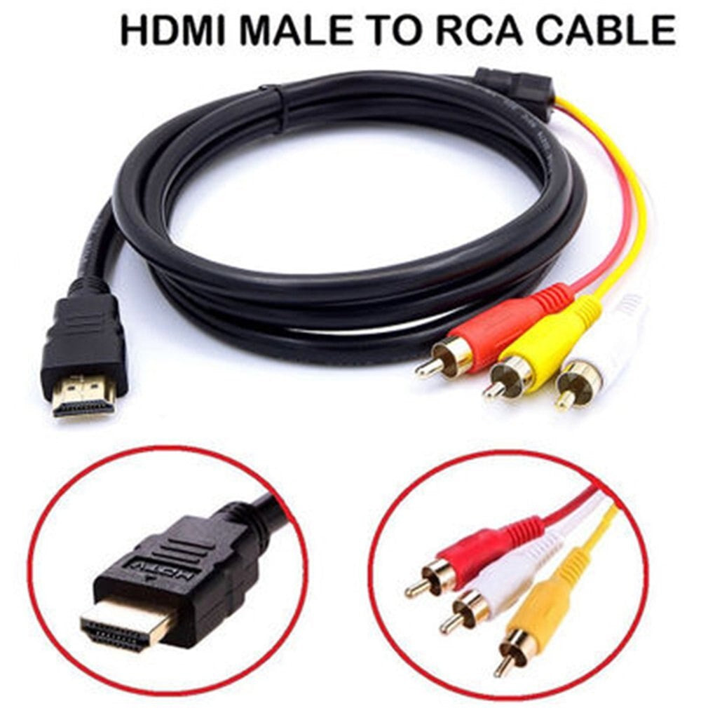 HDMI auf VGA / RCA Chinch Adapter Kabel 1m | #Elektroniktrade.ch#