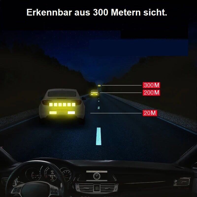 Reflektierende Aufkleber für die Verkehrssicherheit (Leucht Gelb)