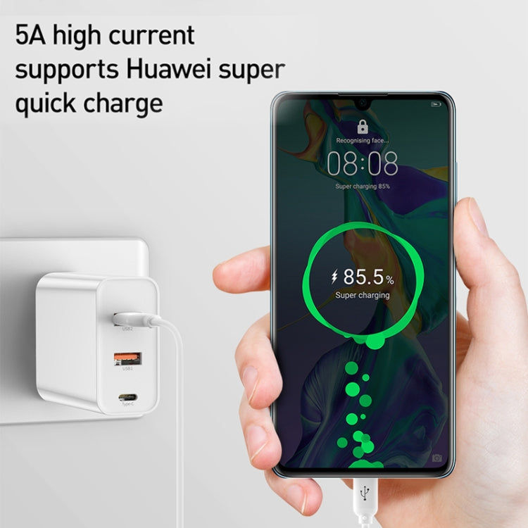 BASEUS 60W PPS 3-Port (Dual USB + USB-C / Typ C) Schnellladegerät Elektroniktrade Switzerland