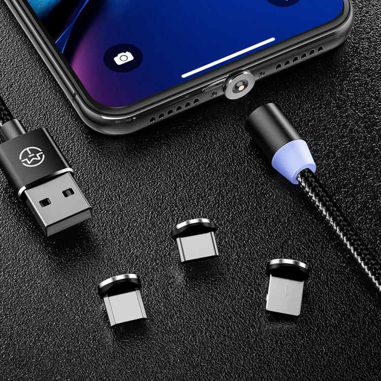 CaseMe 3 in 1 Magnet-Ladekabel Typ C / 8 Pin / Micro USB zu USB für Serie 1, Länge: 1 m Elektroniktrade Switzerland