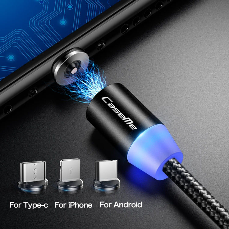 CaseMe 3 in 1 Magnet-Ladekabel Typ C / 8 Pin / Micro USB zu USB für Serie 1, Länge: 1 m Elektroniktrade Switzerland