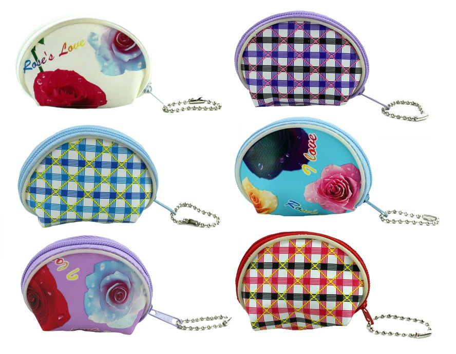 Täschchen Minibörse an Schlüsselanhänger ca 7 cm mehrfach sortiert