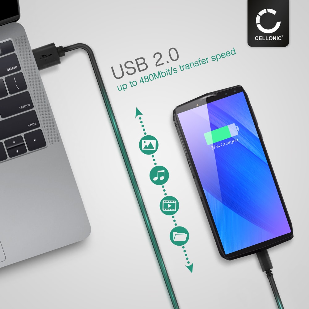 USB Kabel (LANGER STECKER) für Blackview/Ulefone etc...