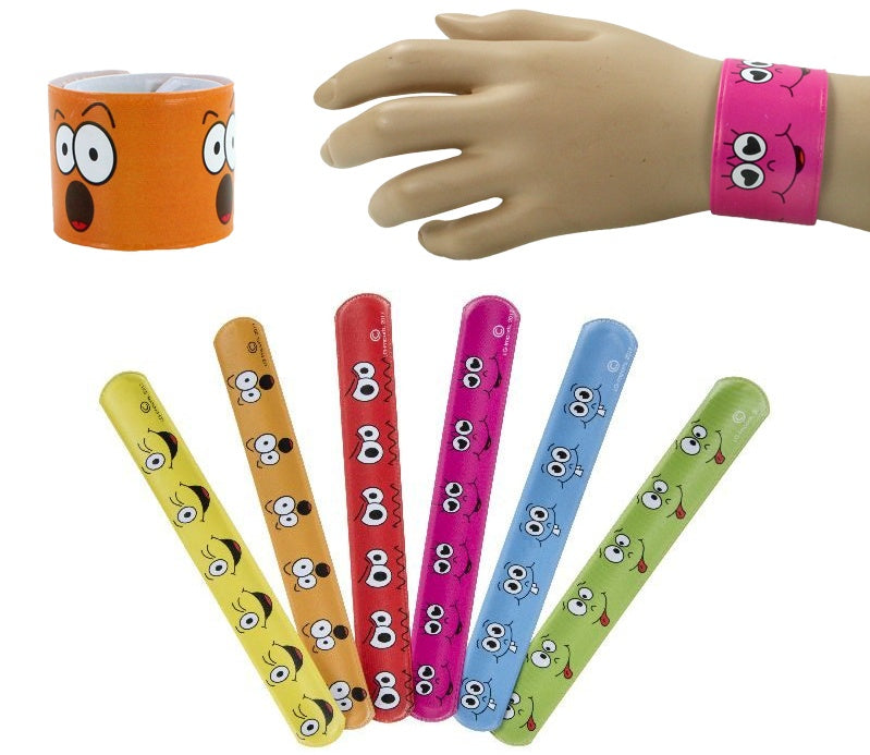 Klatscharmband Schnapparmband Lachgesicht - ca 22 x 3 cm