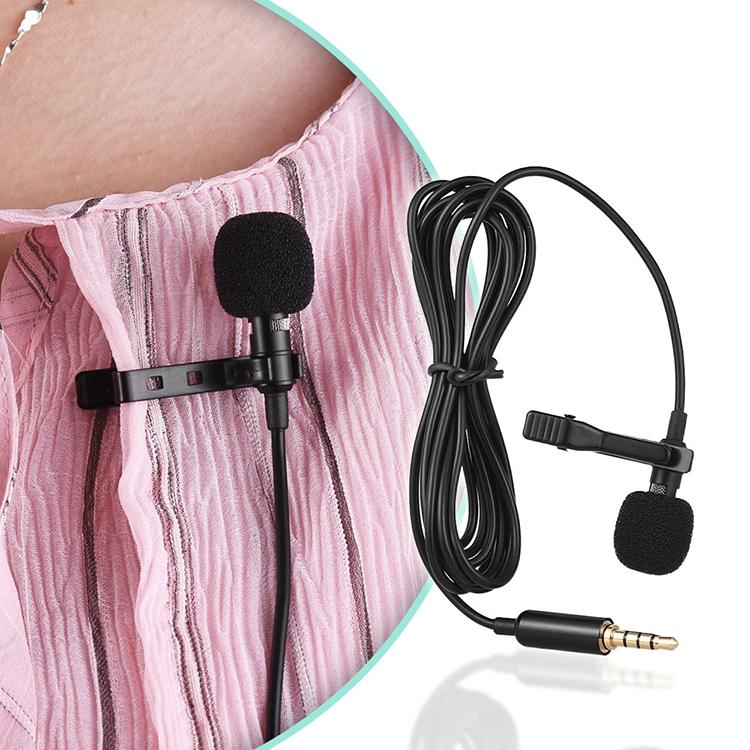 Elektroniktrade 1,5 m Lavalier Kabelaufnahmemikrofon Mobiltelefon Karaoke-Mikrofon (schwarz) Elektroniktrade Switzerland