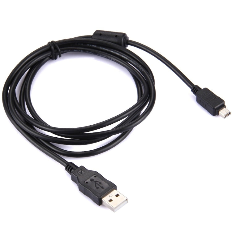 Elektroniktrade 12 Pol USB-Datenkabel der Digitalkamera für Olympus Schwarz Elektroniktrade Switzerland