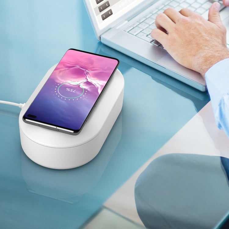 Elektroniktrade 15W Wireless & Smartphone Sterilisator UV-Licht Desinfektionsreinigungsbox (weiß) elektroniktrade Switzerland