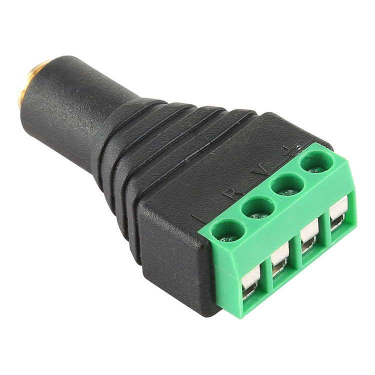 Elektroniktrade 3,5-mm-Buchse 4-poliger Klemmenblock-Stereo-Audioanschluss Elektroniktrade Switzerland