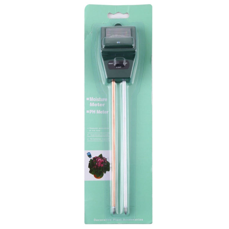 Elektroniktrade 3 in 1 Pflanzenblumen-Bodenmesser (PH + Feuchtigkeit + Licht) (grün) Elektroniktrade Switzerland
