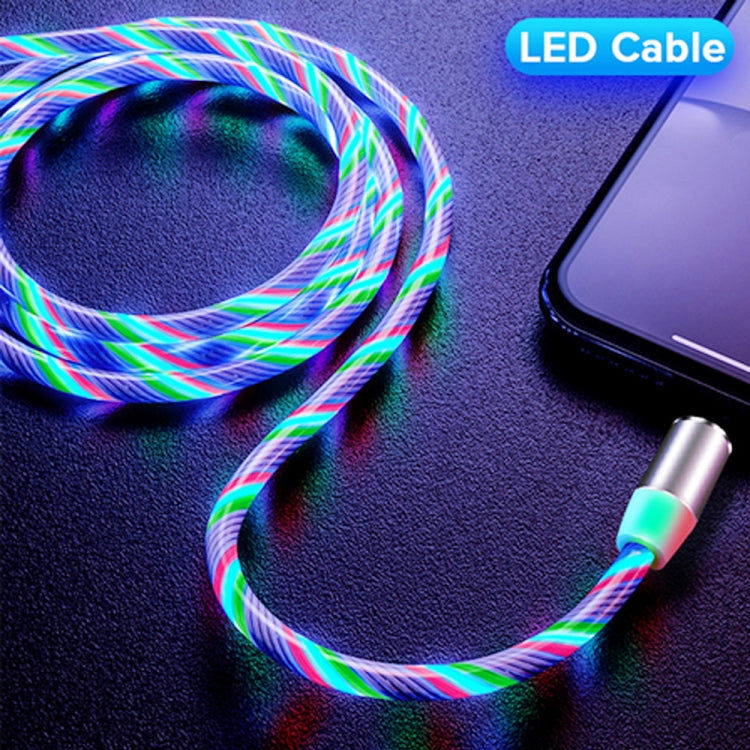 Elektroniktrade 3 in 1 USB bis 8 Pin + Typ-C / USB-C + MicroUSB LED Kabel 1/2m Elektroniktrade Switzerland