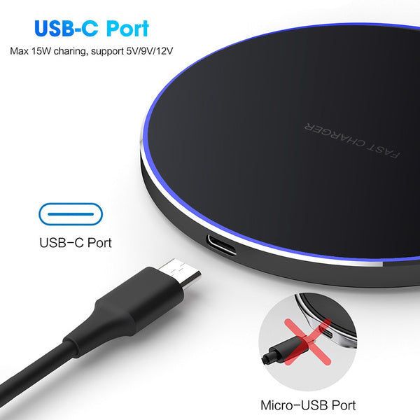 Elektroniktrade 30W Fast Qi Wireless Charger Induktionsladestation Elektroniktrade Switzerland