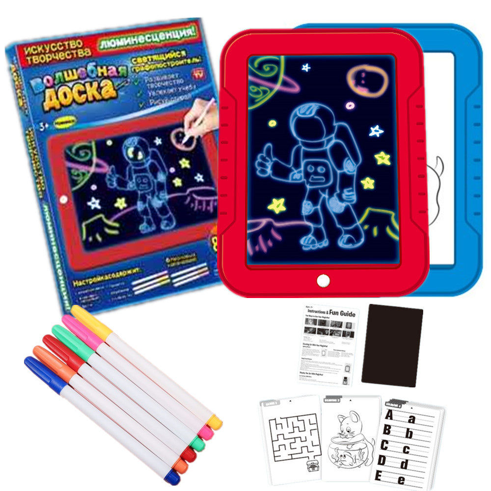 Elektroniktrade 3D Magic Kinder Zeichenblock Leuchttafel mit LED Licht Magic Pad Elektroniktrade Switzerland