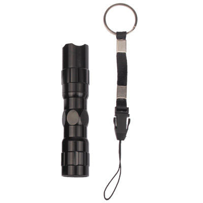 Elektroniktrade 3W LED Mini Taschenlampe Taschenlampe mit Riemen (schwarz) Elektroniktrade Switzerland