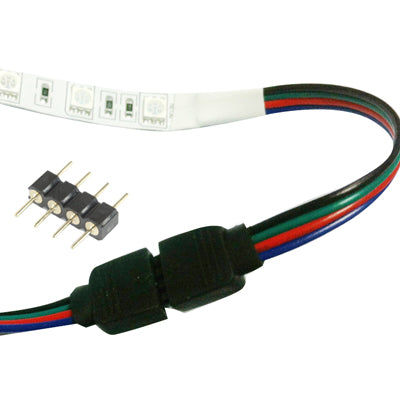 Elektroniktrade 4-poliger Stecker Adapter für RGB LED SMD Strip Light Elektroniktrade Switzerland