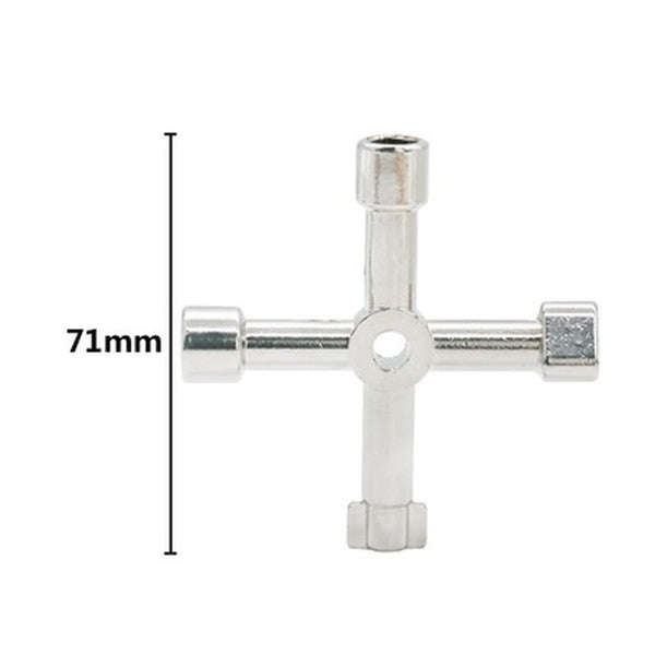 Elektroniktrade 4 Wege Universal Multifunktions Schlüssel in Silber elektroniktrade Switzerland