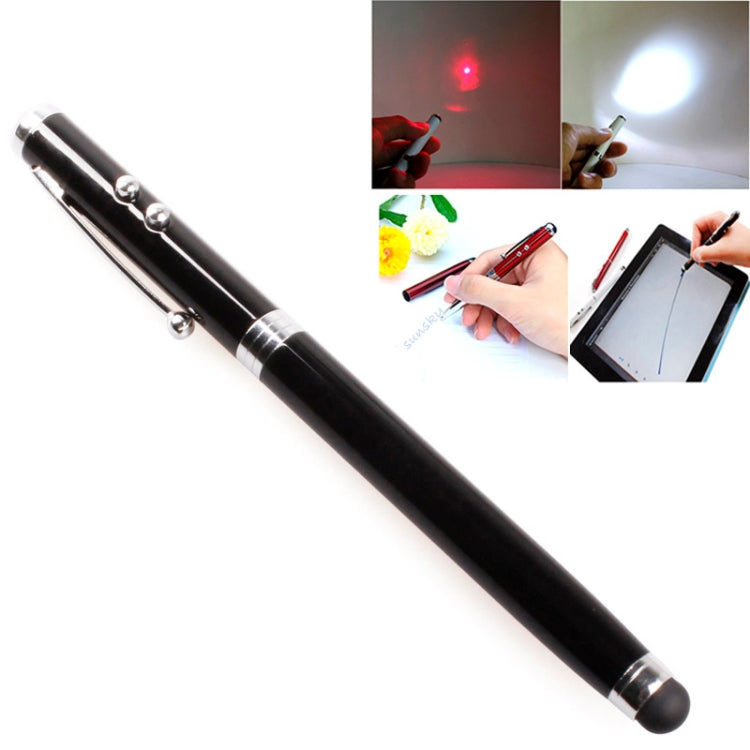 Elektroniktrade 4in1 Kugelschreiber Laser Rot mit Penstift für Tablet & Handy & Lampe Elektroniktrade Switzerland