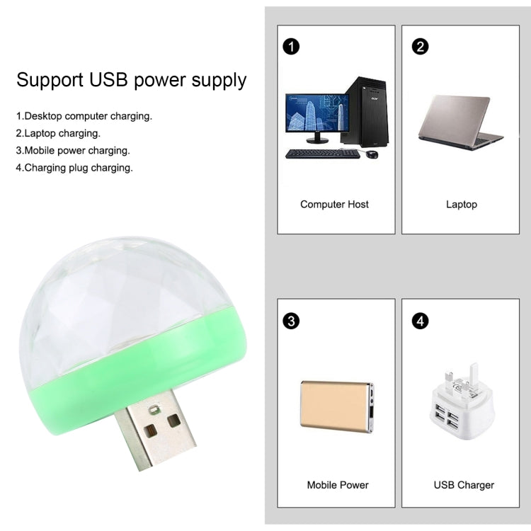 Elektroniktrade 4W RGB USB LED Kristall Magic Ball - 3 Varianten Elektroniktrade Switzerland