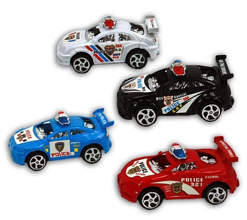 Elektroniktrade Auto - Polizeiauto 4-fach sortiert ca 8cm elektroniktrade Switzerland
