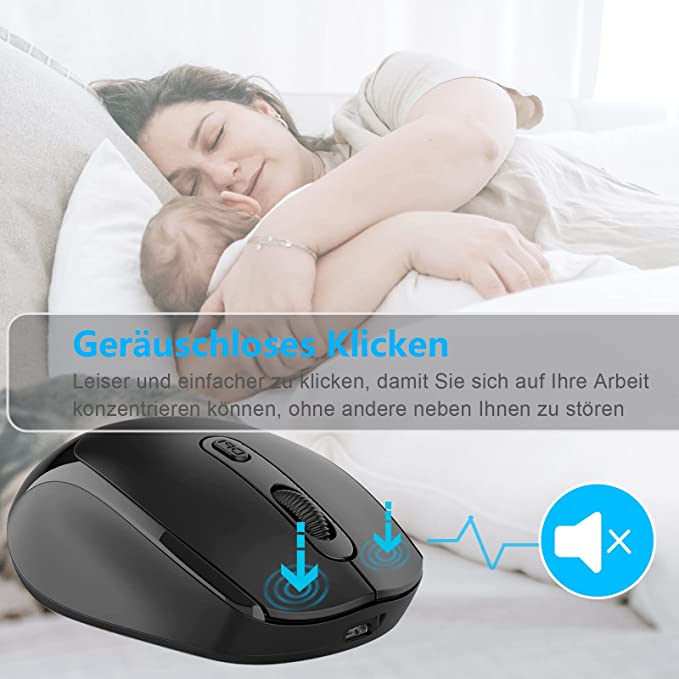Elektroniktrade Computer Funkmaus 2,4 GHz Wireless & 5.1 Bluetooth Maus 2in1 Elektroniktrade Switzerland