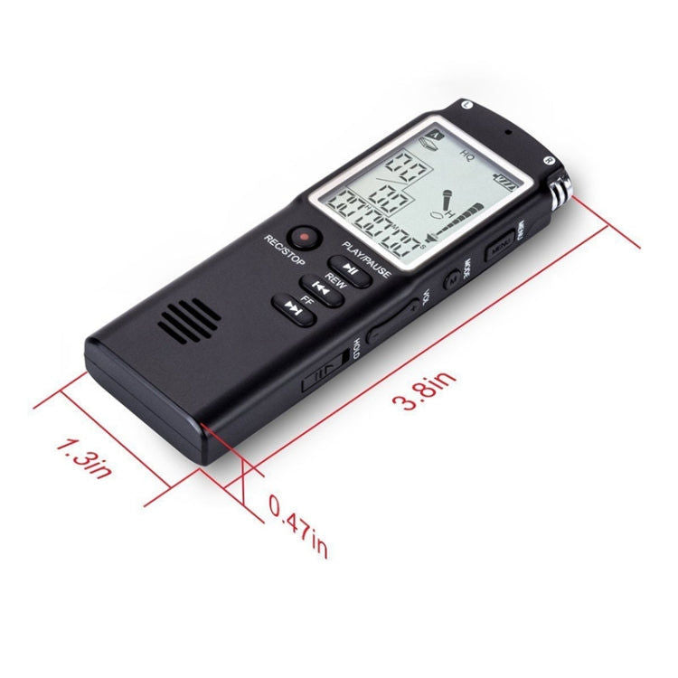 Elektroniktrade Digitaler MP3 & WAV Sprachrekorder 16GB mit Display Elektroniktrade Switzerland