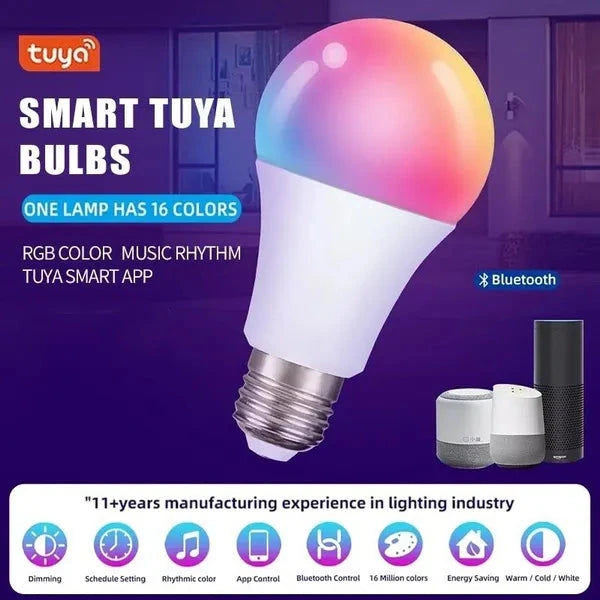 Elektroniktrade E27 Bluetooth Smart Bulb RGB + WW + CW Intelligente Glühbirnen per Tuya APP Elektroniktrade Switzerland