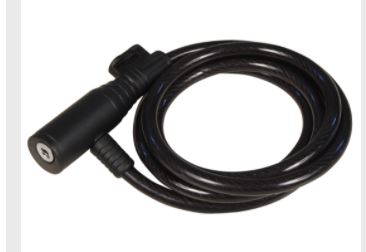 Elektroniktrade Fahrrad-Spiralkabelschloss, 8mm-Ø, 150cm lang, schwarz Elektroniktrade Switzerland
