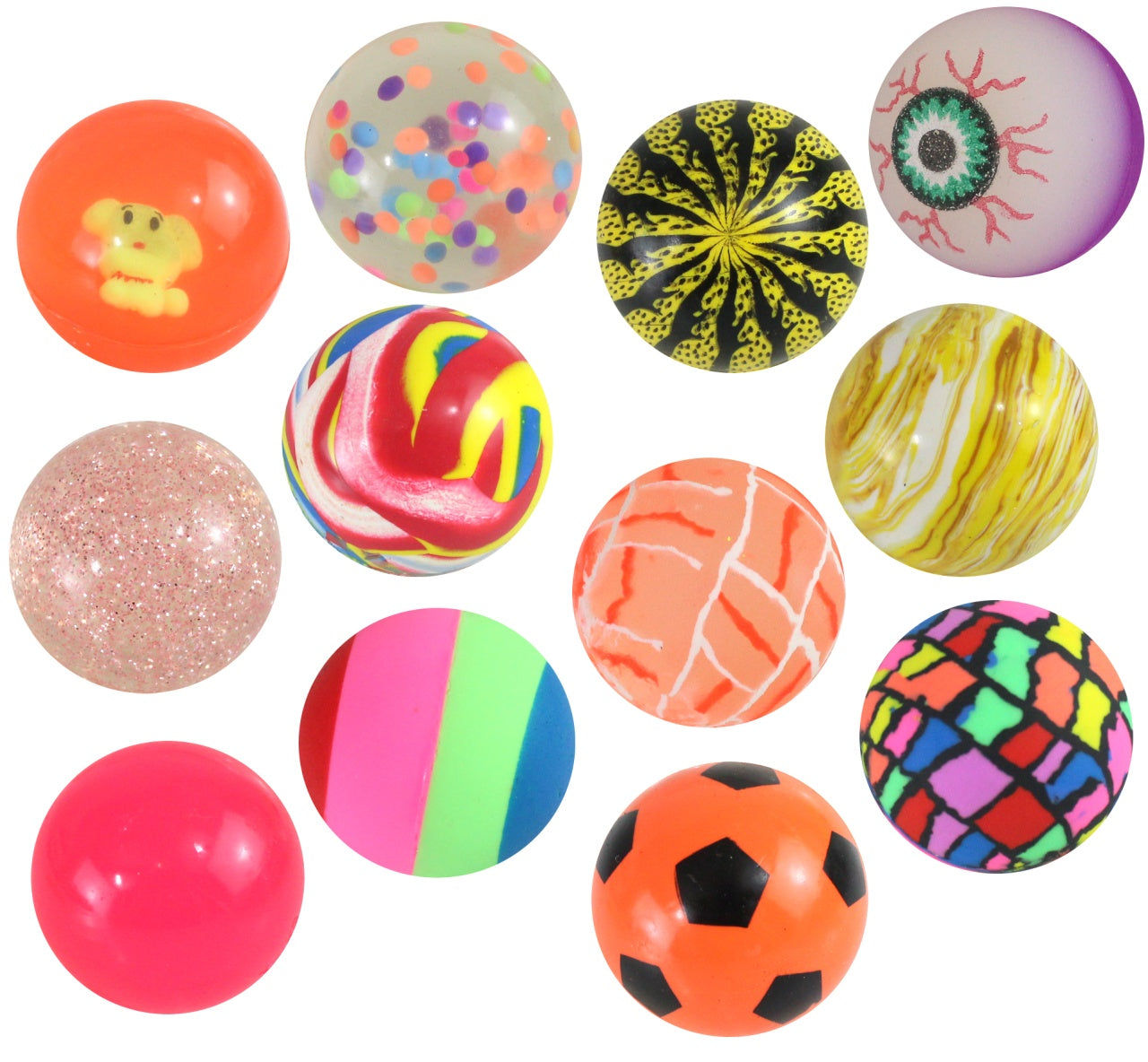 Elektroniktrade Flummi Dopsball sortierter Mix - ca 45 mm Hüpft und Gumpt elektroniktrade Switzerland