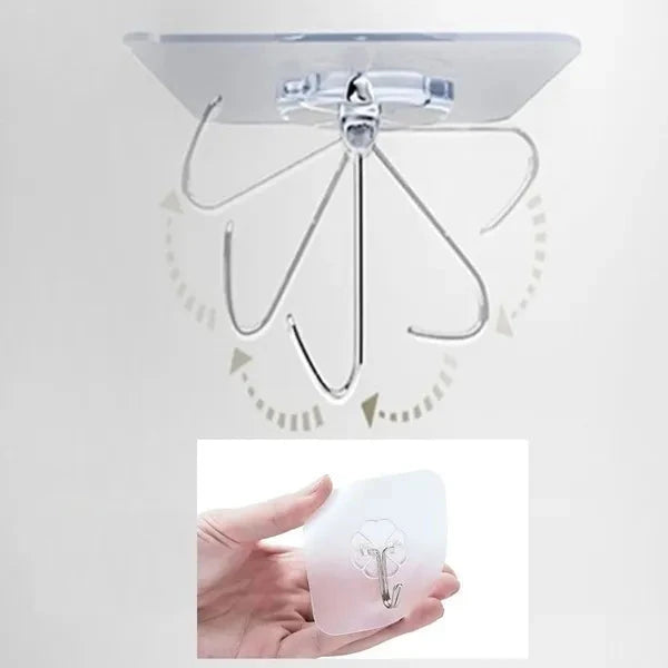 Elektroniktrade Genialer Selbstklebe Wandhaken Transparenter Halter Elektroniktrade Switzerland