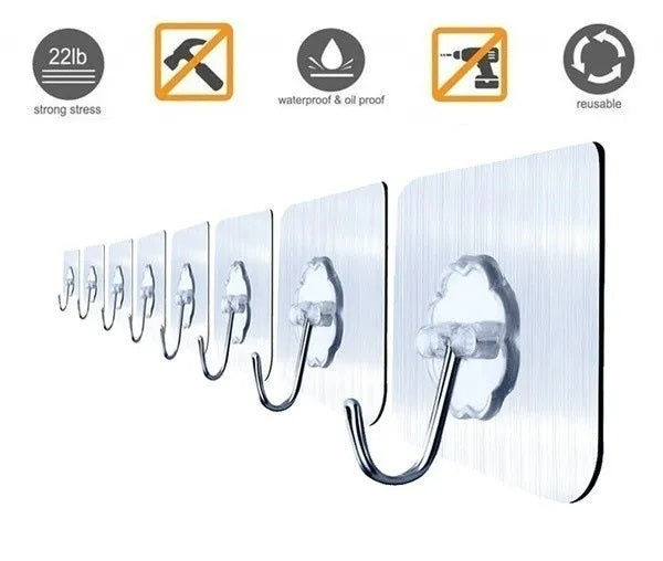 Elektroniktrade Genialer Selbstklebe Wandhaken Transparenter Halter Elektroniktrade Switzerland
