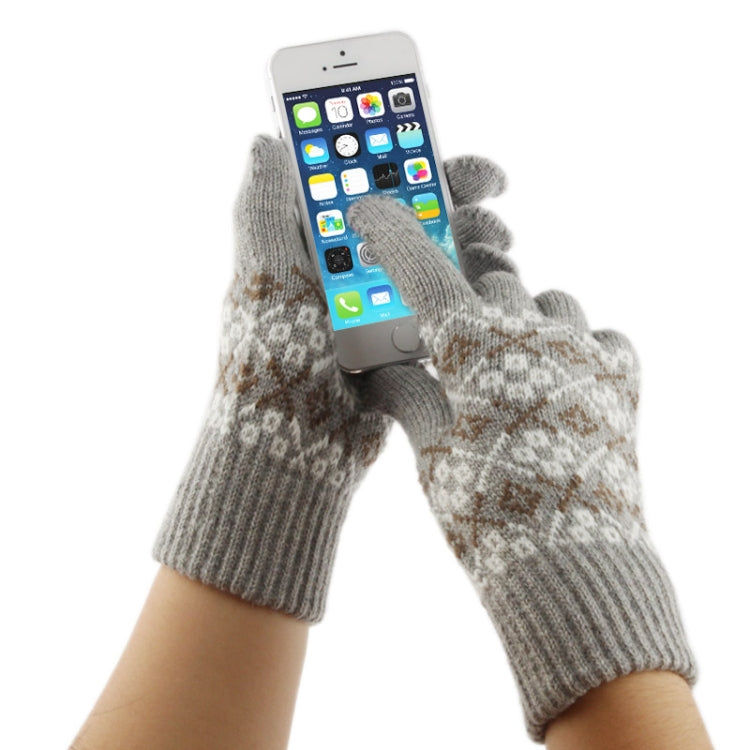 Elektroniktrade Gewebtes dekoratives Muster Fünf Finger Touchscreen-Handschuhe Elektroniktrade Switzerland