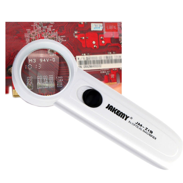 Elektroniktrade JAKEMY JM-Z19 Tragbare optische 8-fache Lupe mit LED-Licht Elektroniktrade Switzerland