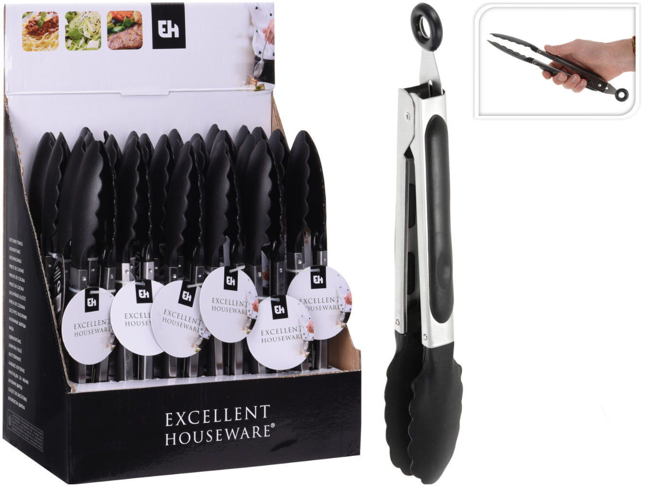 Elektroniktrade Küchenzange 28 cm mit Silikongriff Elektroniktrade Switzerland