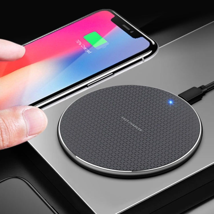 Elektroniktrade K8 10W Universal-Ladegerät für Mobiltelefone aus Aluminiumlegierung, Spezifikation: mit 1 m Kabel (schwarz) Elektroniktrade Switzerland