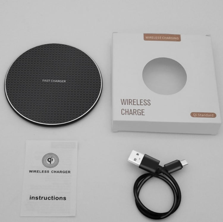 Elektroniktrade K8 10W Universal-Ladegerät für Mobiltelefone aus Aluminiumlegierung, Spezifikation: mit 1 m Kabel (schwarz) Elektroniktrade Switzerland