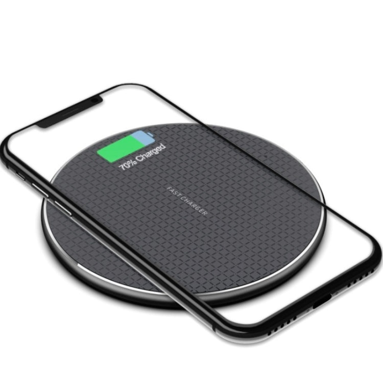 Elektroniktrade K8 10W Universal-Ladegerät für Mobiltelefone aus Aluminiumlegierung, Spezifikation: mit 1 m Kabel (schwarz) Elektroniktrade Switzerland