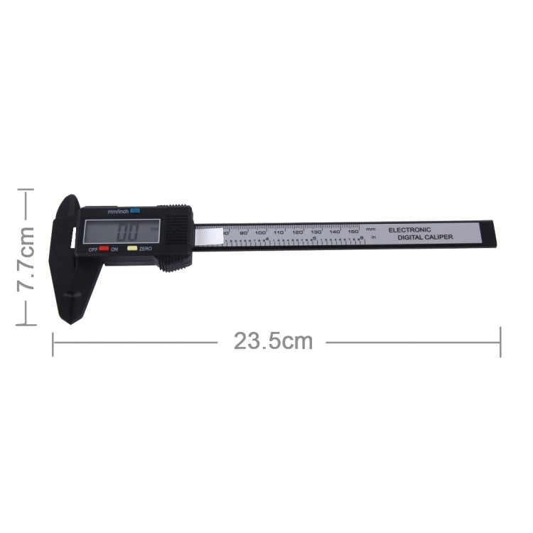 Elektroniktrade LCD Digital Messschieber / Mikrometer, Messbereich: 150 mm (schwarz) elektroniktrade Switzerland