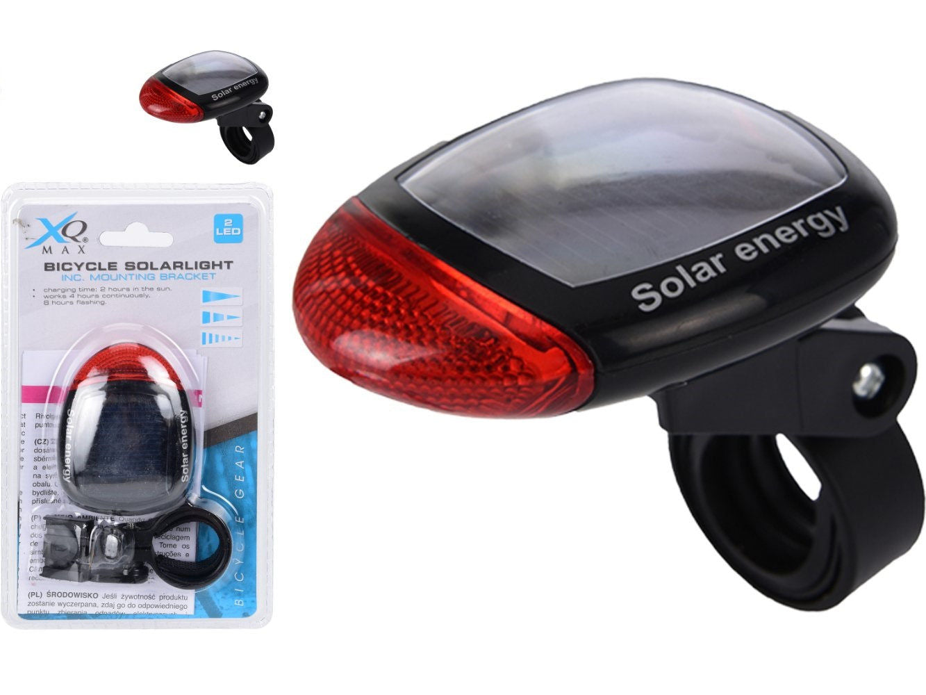 Elektroniktrade LED Solar Fahrradlicht Rücklicht Elektroniktrade Switzerland