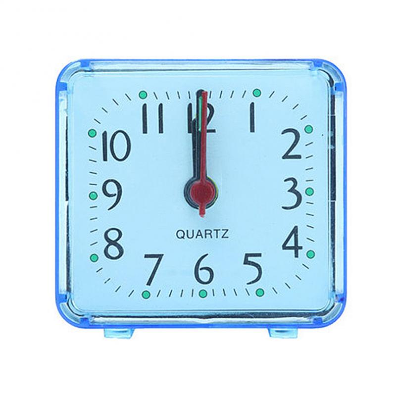 Elektroniktrade Quadratischer Mini Wecker Transparentes Gehäuse Blau/Rosa/Weiss/Grün elektroniktrade Switzerland