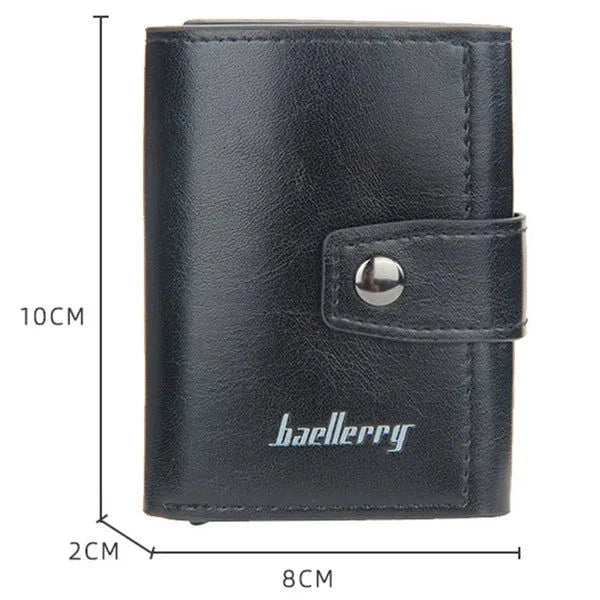 Elektroniktrade RFID Blocking Protection Herren Leder Geldbörse Alu Elektroniktrade Switzerland