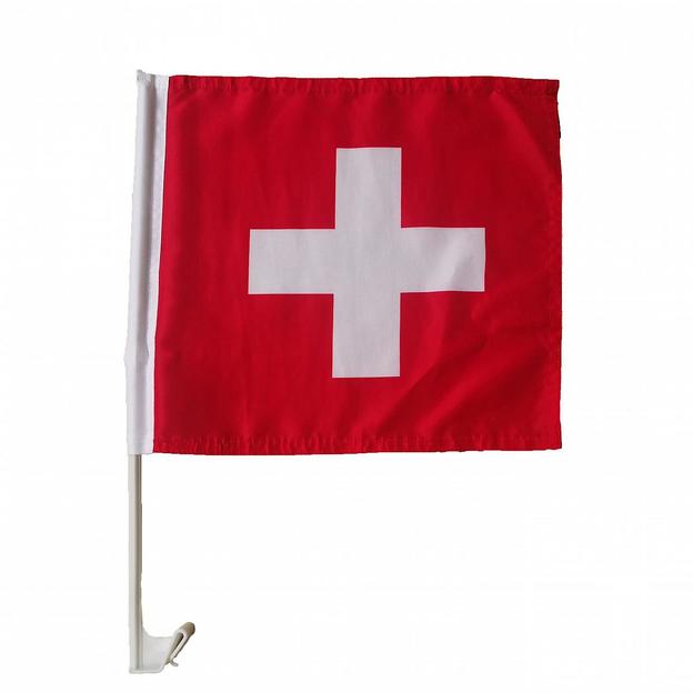 Elektroniktrade Schweizer Fahne mit Fensterhalter Elektroniktrade Switzerland