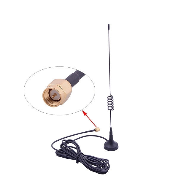 Elektroniktrade SMA 900 / 1800MHz Saugnapf GSM Antenne, Kabellänge: 3m (schwarz) Elektroniktrade Switzerland
