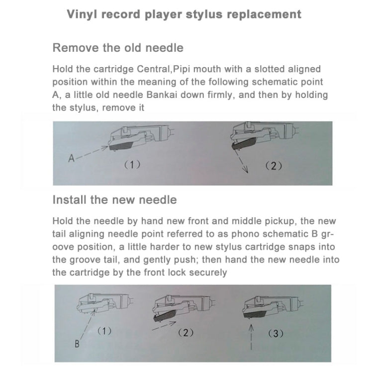 Elektroniktrade Stereo-Stift Nadel für Vinyl LP USB-Plattenspieler (schwarz) Elektroniktrade Switzerland