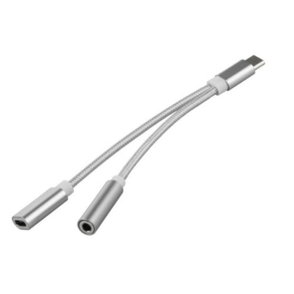Elektroniktrade Universal USB-C auf Klinke 3.5mm Kopfhöreranschluss Ladekabeladapter Elektroniktrade Switzerland