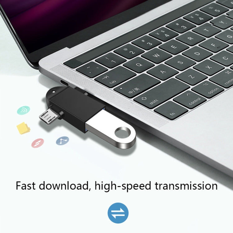 Elektroniktrade USB 3.0 USB-C / Typ-C + Micro USB-männlicher Multifunktions-OTG-Adapter Elektroniktrade Switzerland