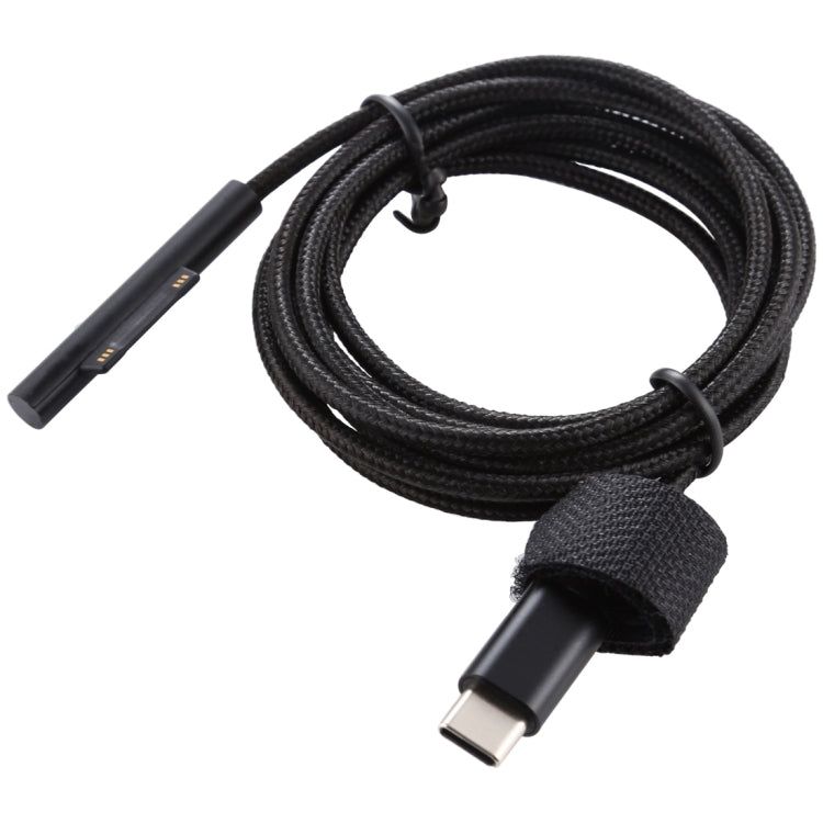 Elektroniktrade USB-C / Typ C bis 6-poliges Nylon-Steckerkabel für Microsoft Surface Pro 3/4/5/6 Laptop-Adapter, Kabellänge: 1,5 m elektroniktrade Switzerland